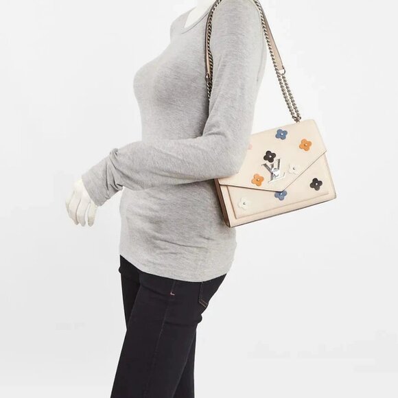 Louis Vuitton Multicolor Pebbled Leather Mylockme Fleurs BB Bag - Picture 2 of 12